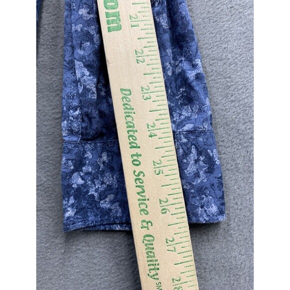 Calvin Klein Jeans Button Up Shirt Mens Size 2XL XXL Blue Floral Long Sleeve - Picture 7 of 16